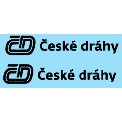 Logo České dráhy černé