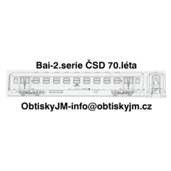 Bai-2. série ČSD 70.léta...