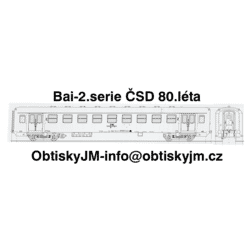 Bai-2. série ČSD 80.léta...