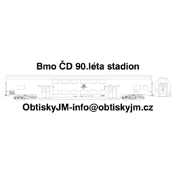 H0-Bmo 90. léta Stadion ČD,...